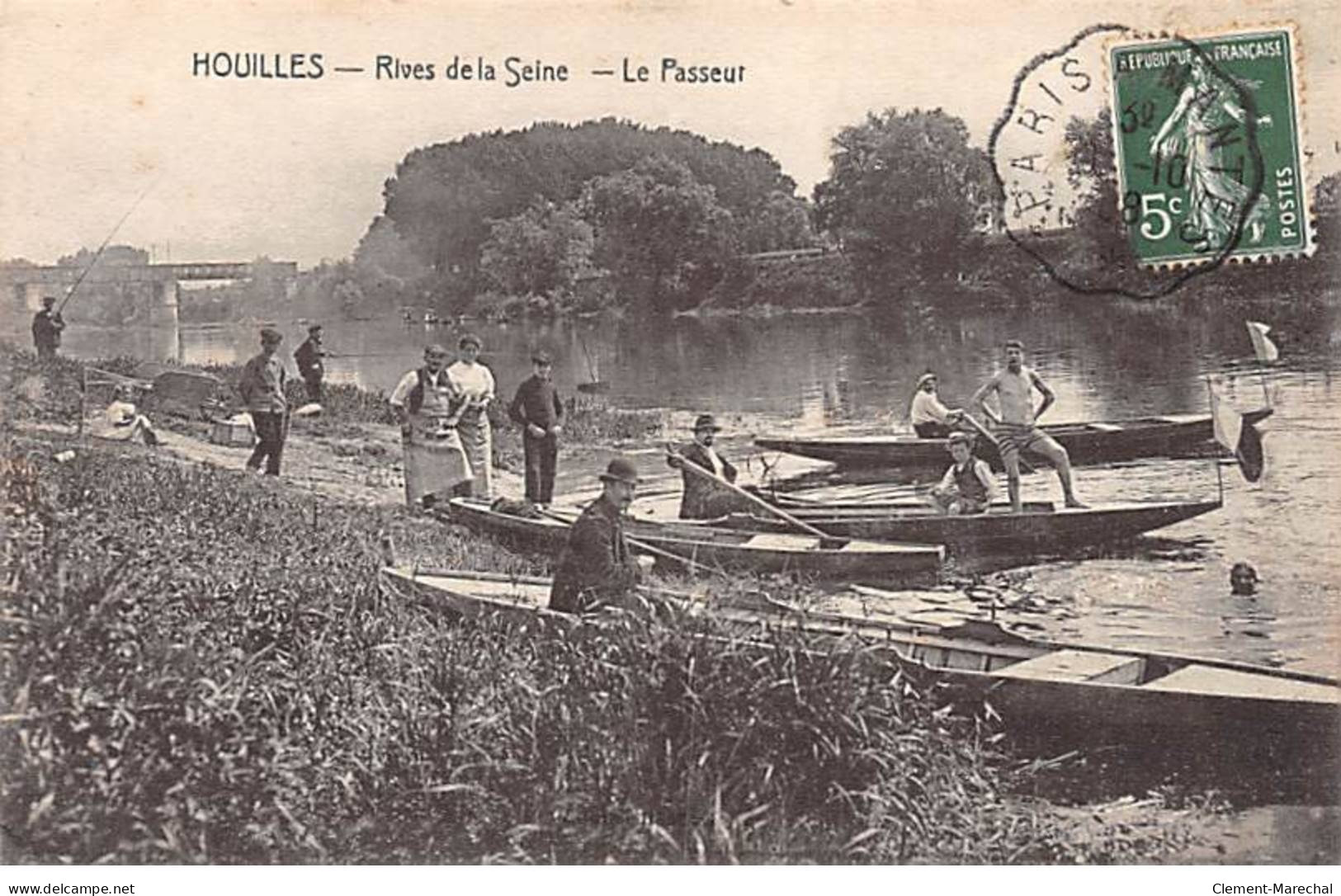 HOUILLES - Rives De La Seine - Le Passeur - Très Bon état - Houilles