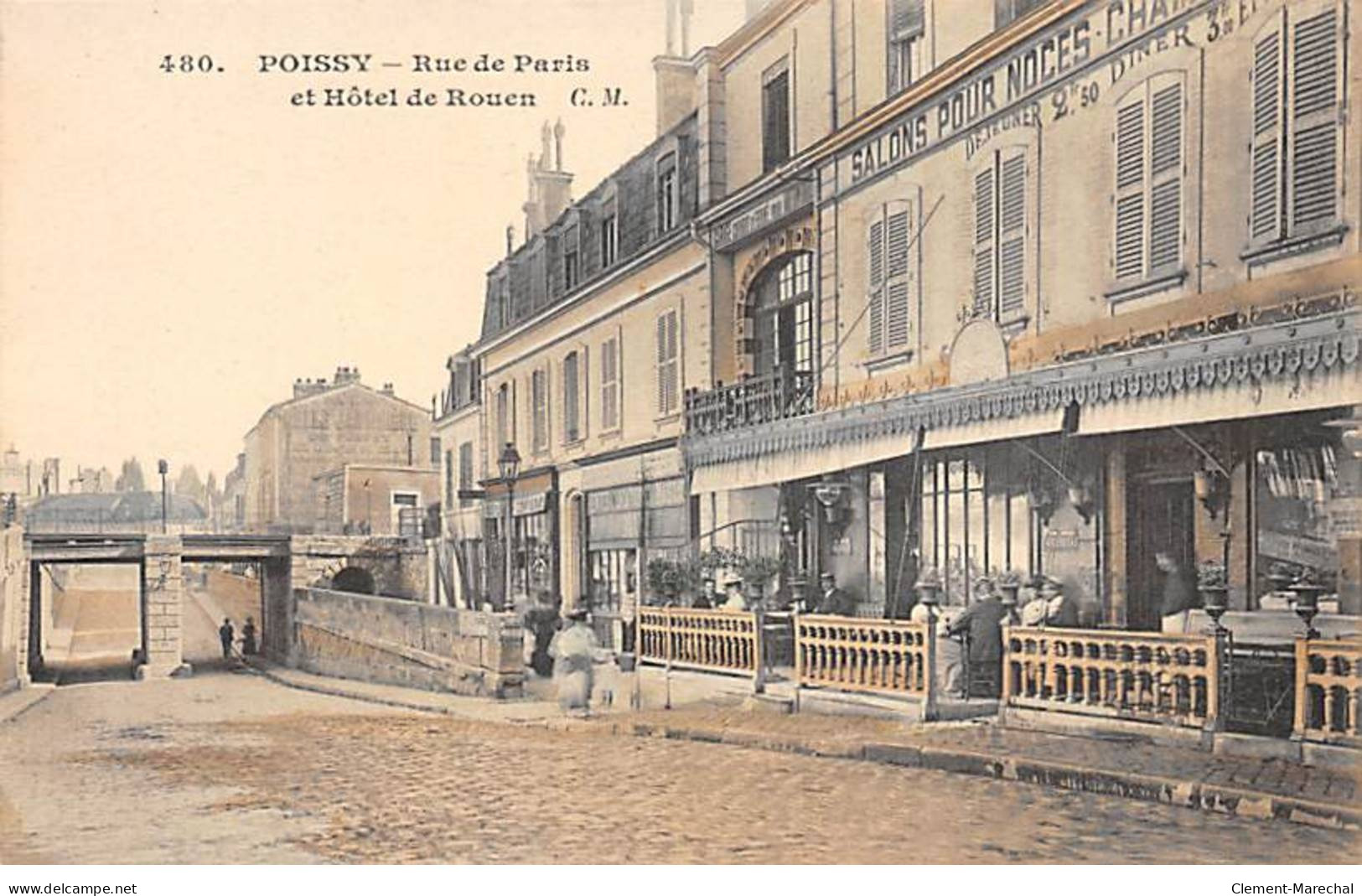 POISSY - Rue De Paris Et Hôtel De Rouen - Très Bon état - Poissy