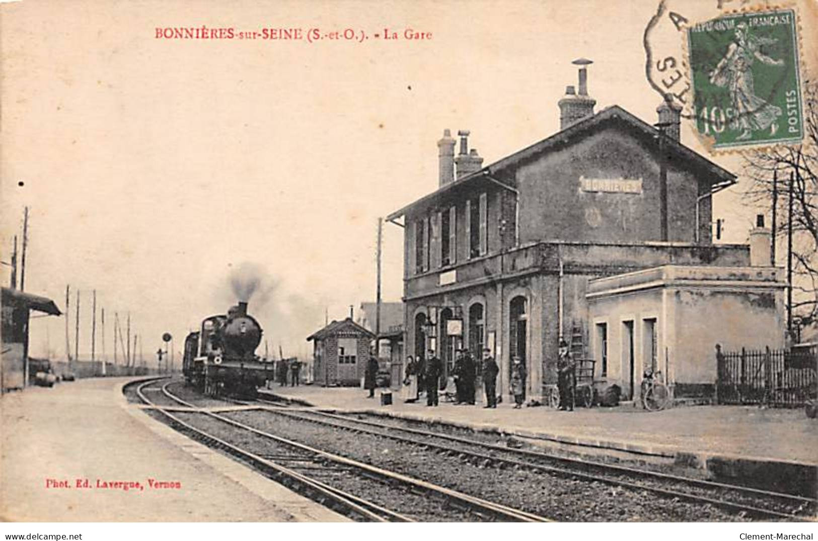 BONNIERES SUR SEINE - La Gare - Très Bon état - Bonnieres Sur Seine