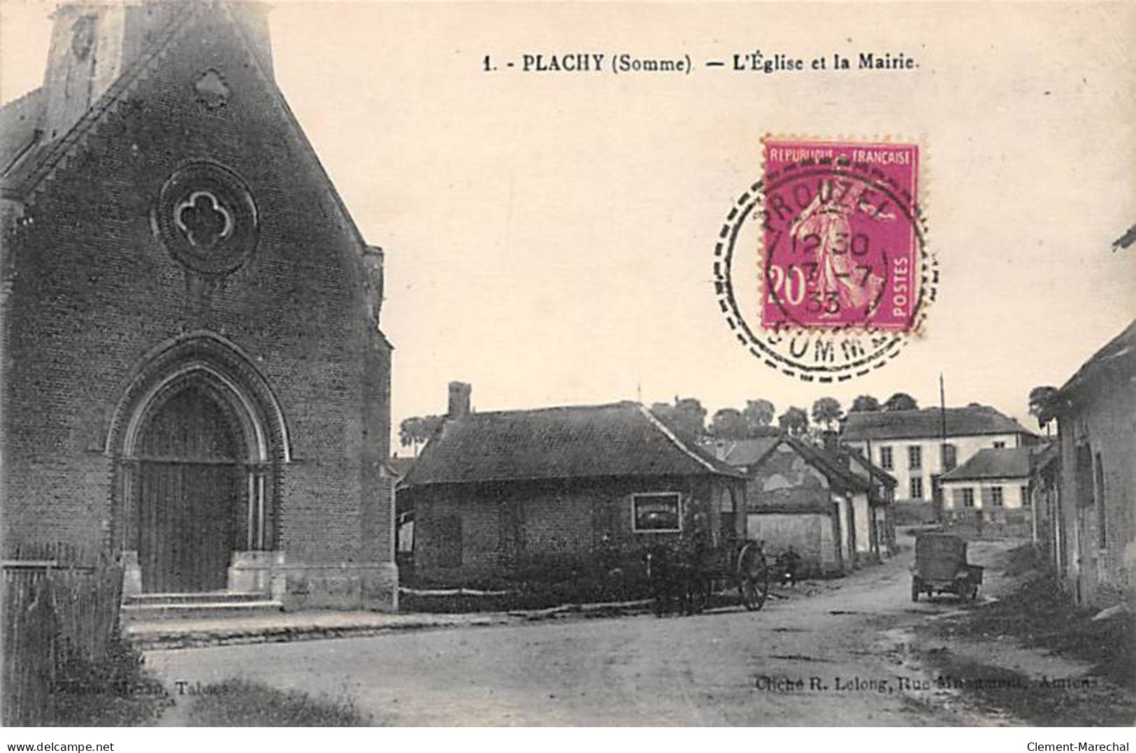 PLACHY - L'Eglise Et La Mairie - Très Bon état - Other & Unclassified