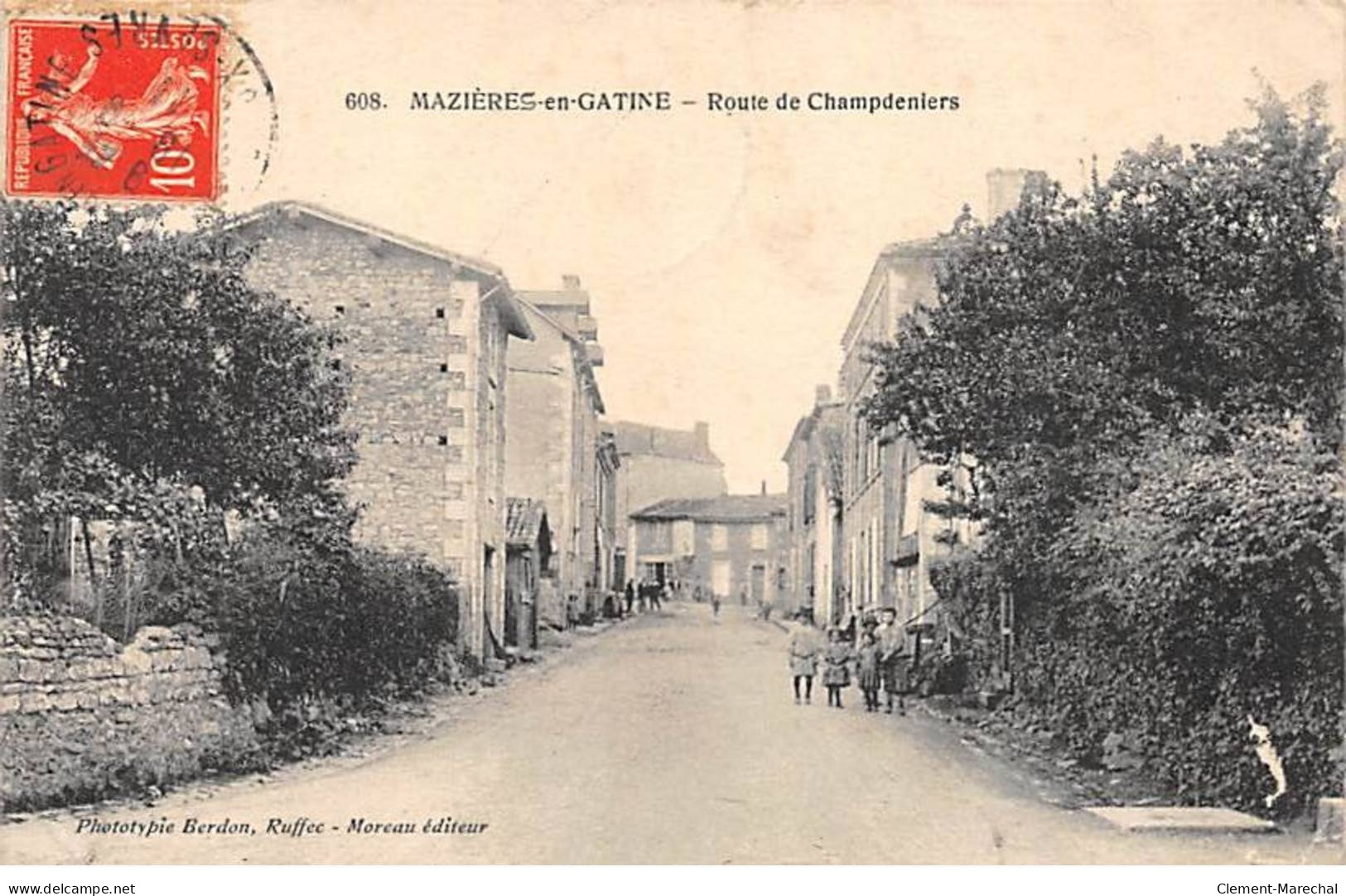 MAZIERES EN GATINE - Route De Champdeniers - état - Mazieres En Gatine