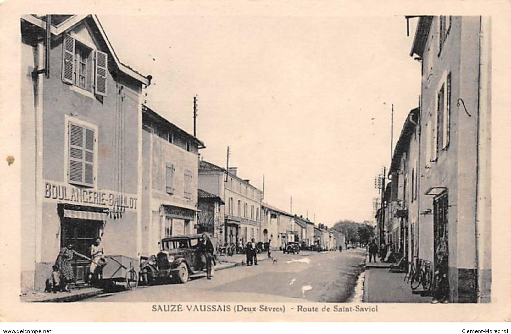SAUZE VAUSSAIS - Route De Saint Saviol - Très Bon état - Sauze Vaussais
