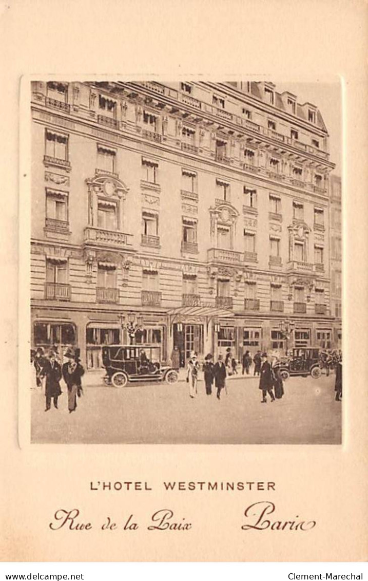 PARIS - L'Hotel Westminster - Rue De La Paix - Très Bon état - Cafés, Hôtels, Restaurants