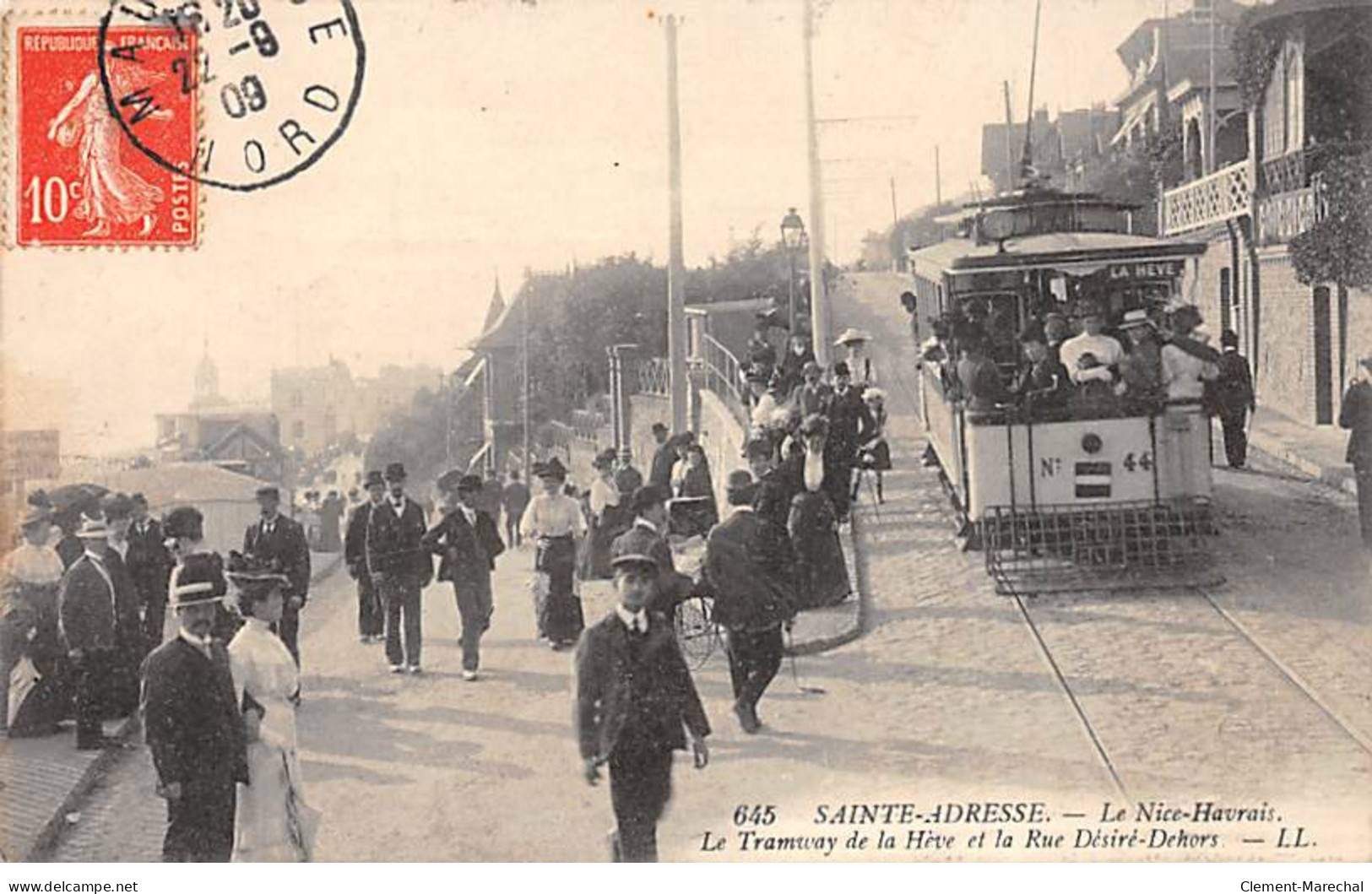 SAINTE ADRESSE - Le Nice Havrais - La Tramway De La Hève Et La Rue Désiré Dehors - Très Bon état - Sainte Adresse