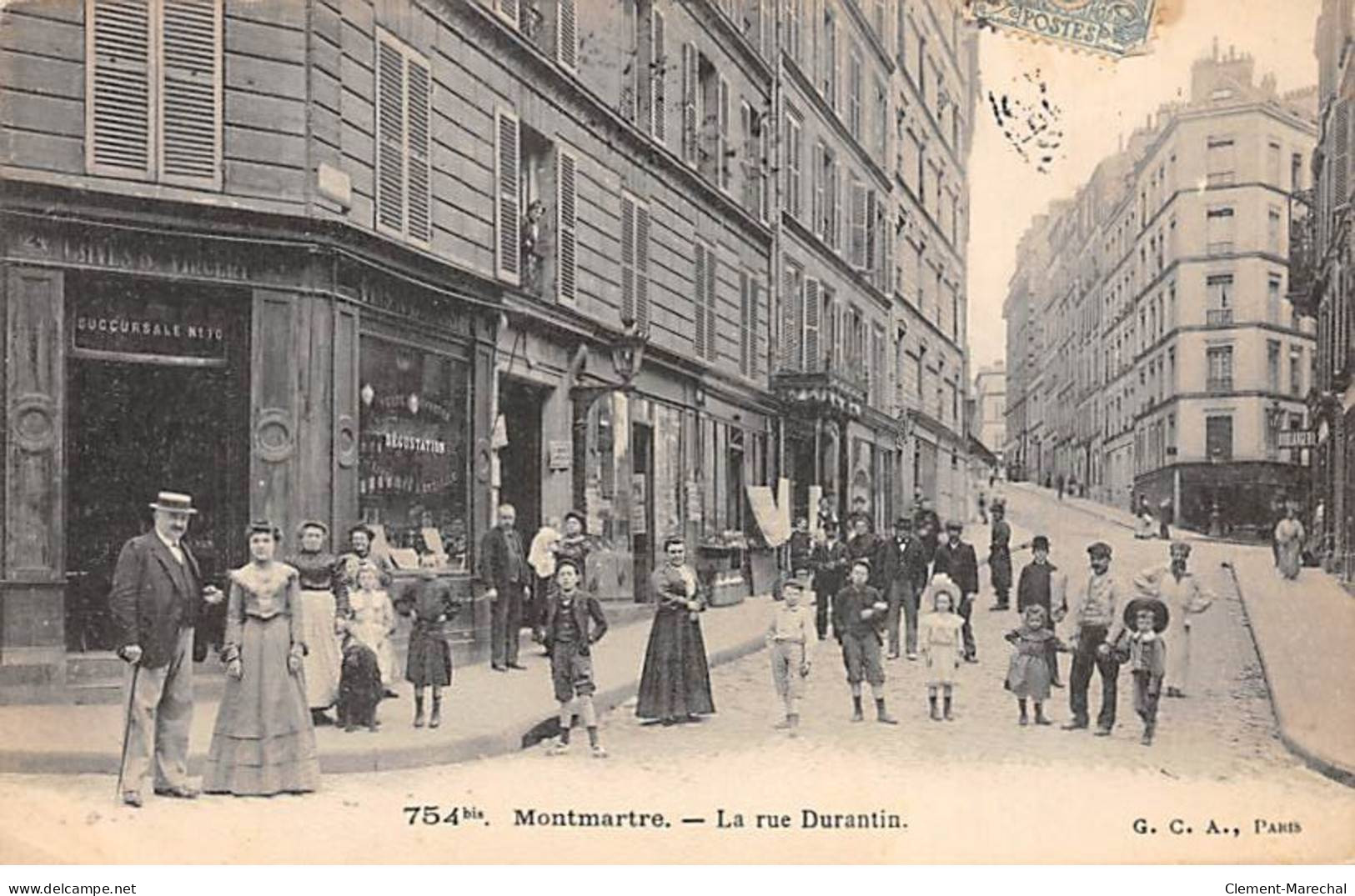PARIS - Montmartre - La Rue Durantin - Très Bon état - Distrito: 18