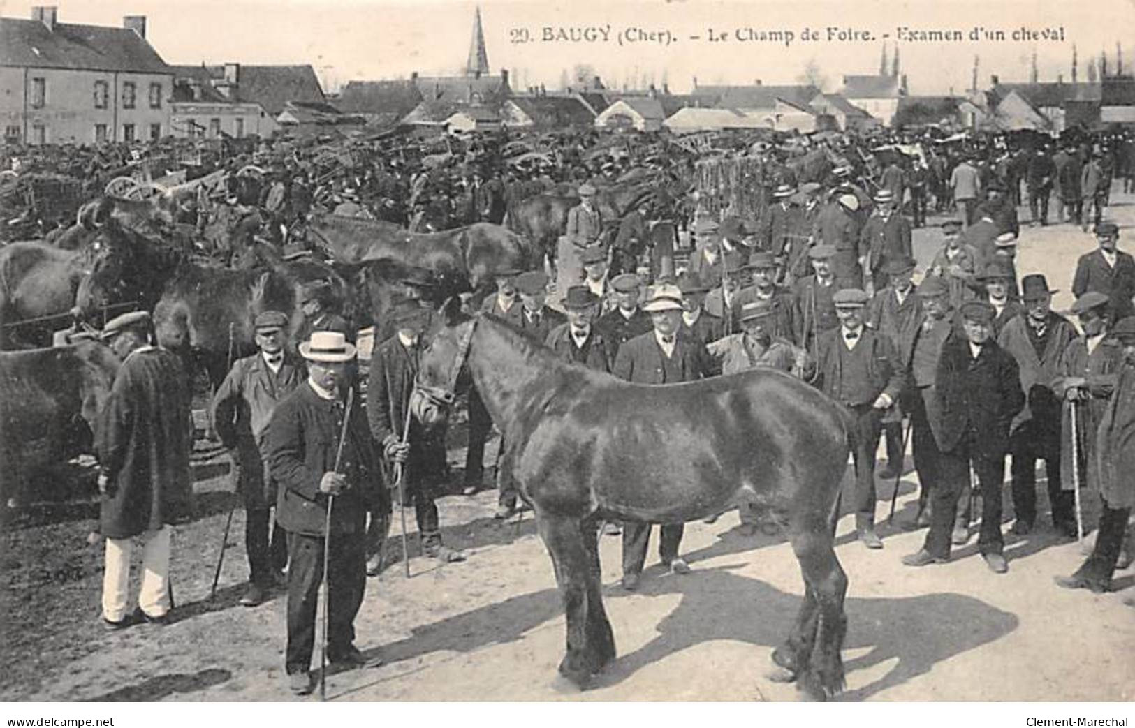 BAUGY - Le Champ De Foire - Examen D'un Cheval - Très Bon état - Baugy