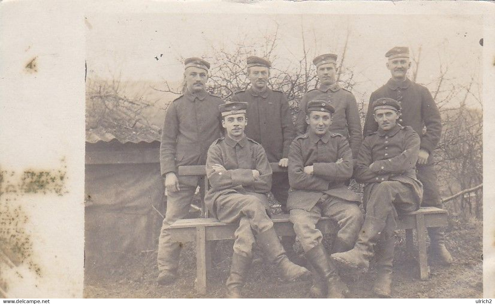 AK Foto Gruppe Deutsche Soldaten - 1916  (69207) - Oorlog 1914-18