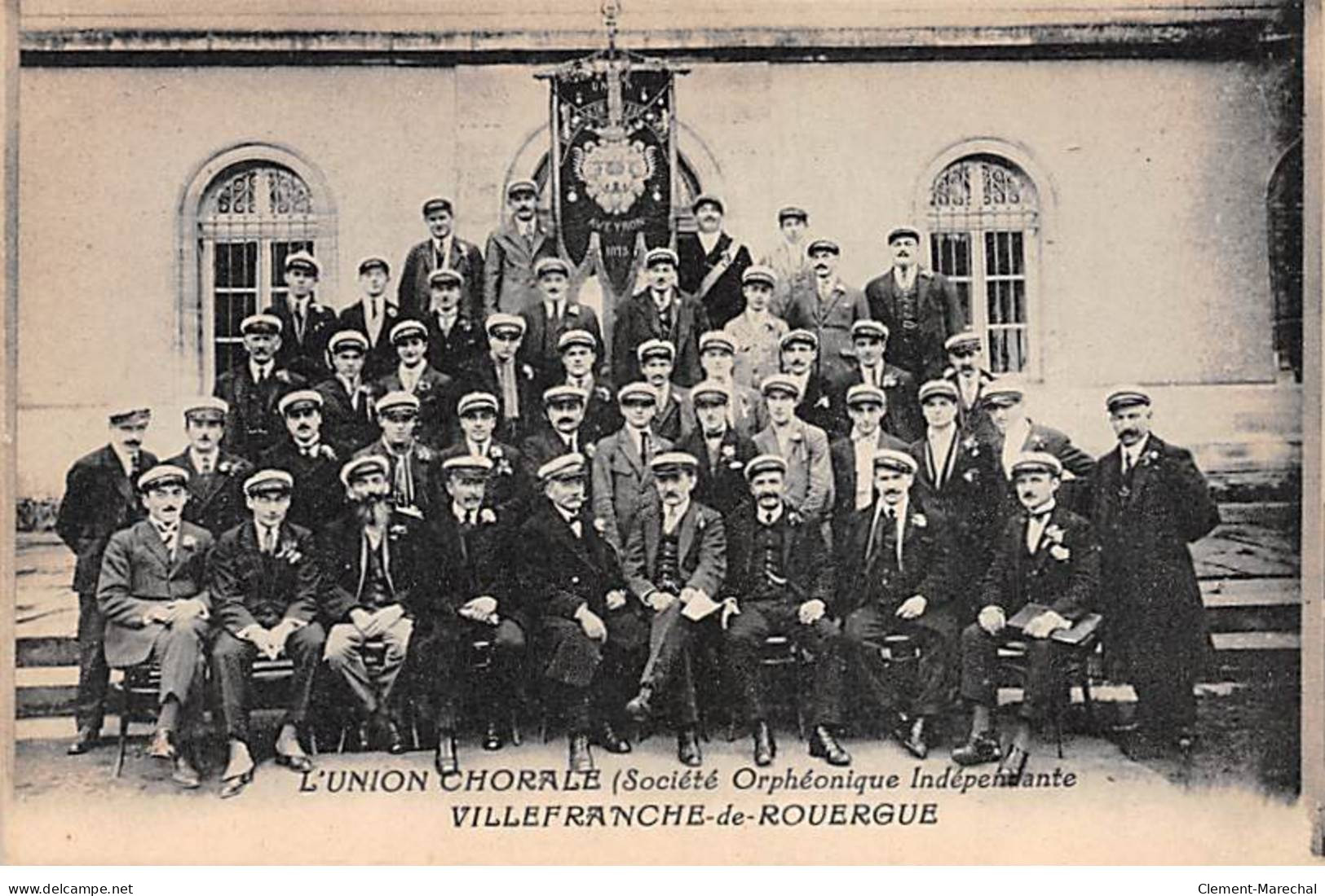 VILLEFRANCHE DE ROUERGUE - L'UNION CHORALE ( Société Orphéonique Indépendante ) - Très Bon état - Villefranche De Rouergue