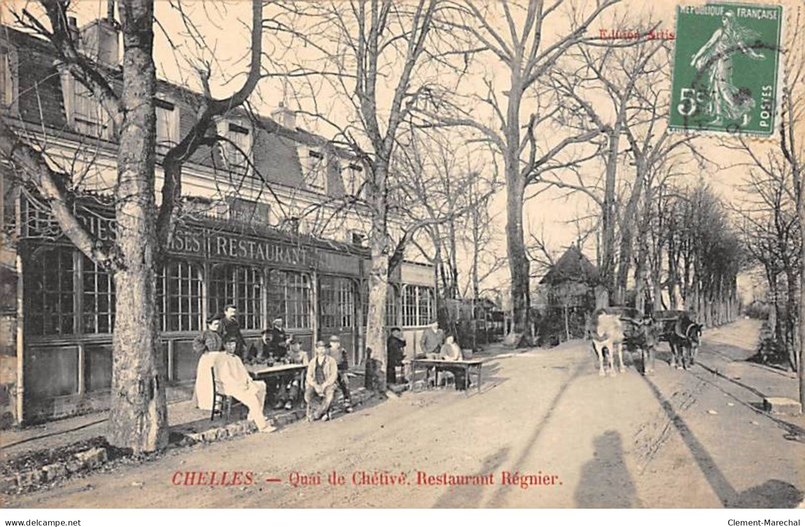CHELLES - Quai De Chétivé - Restaurant Régnier - Très Bon état - Chelles