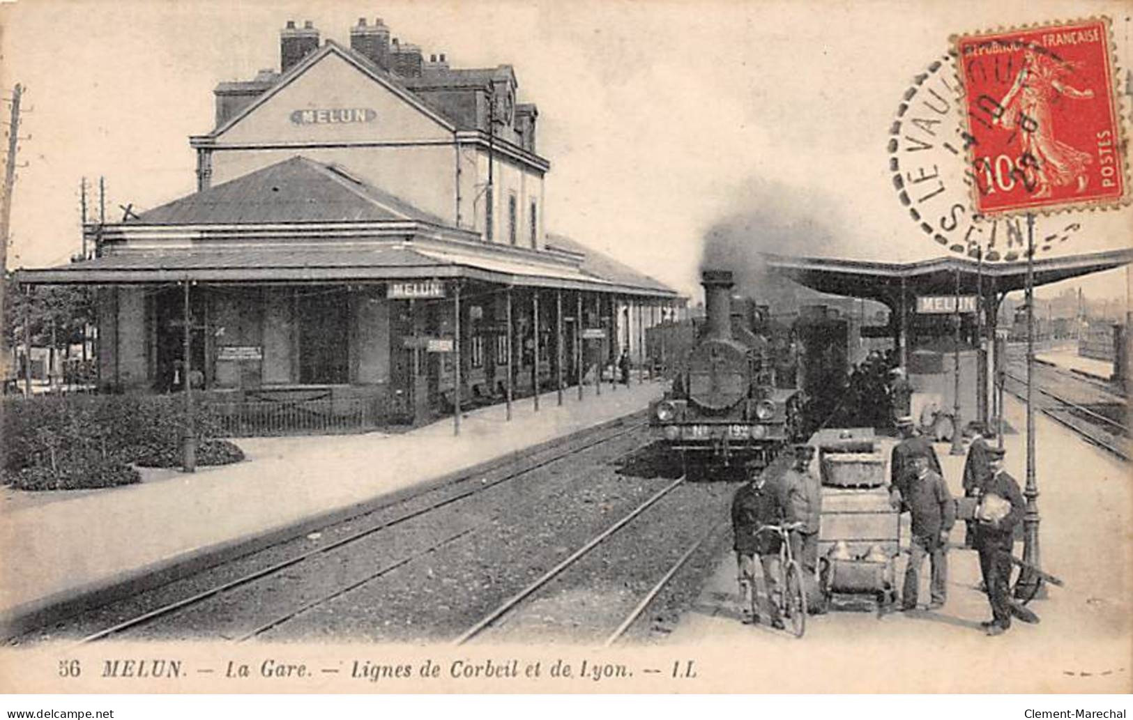 MELUN - La Gare - Lignes De Corbeil Et De Lyon - Très Bon état - Melun