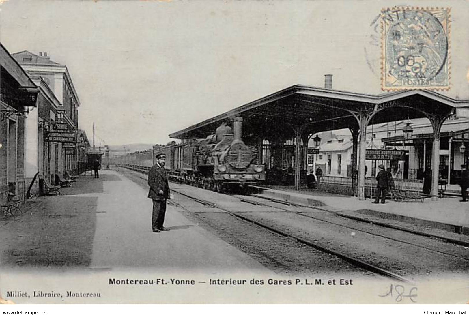 MONTEREAU FAUT YONNE - Intérieur Des Gares PLM Et Est - état - Montereau