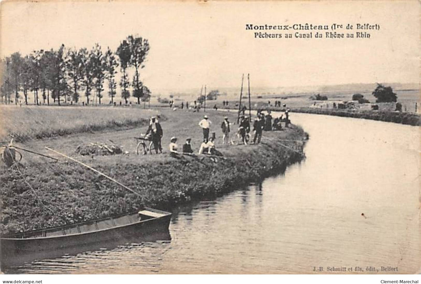MONTREUX CHATEAU - Pêcheurs Au Canal Du Rhône Au Rhin - Très Bon état - Altri & Non Classificati