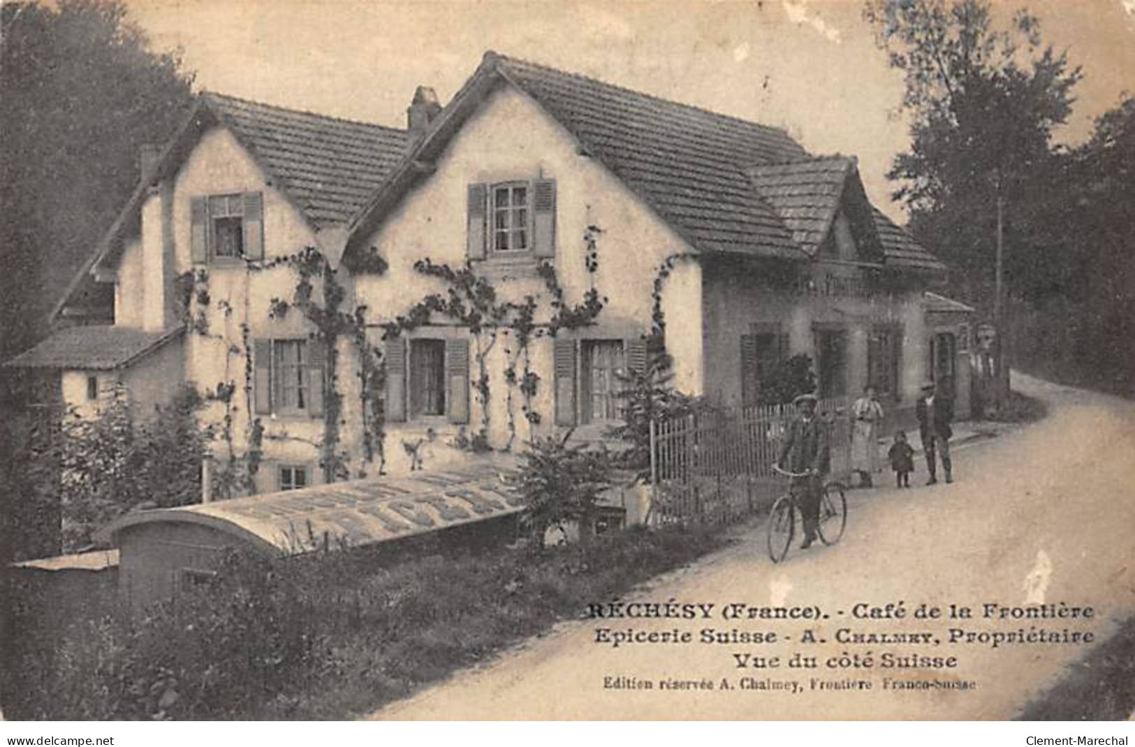 RECHESY - Café De La Frontière - Très Bon état - Other & Unclassified