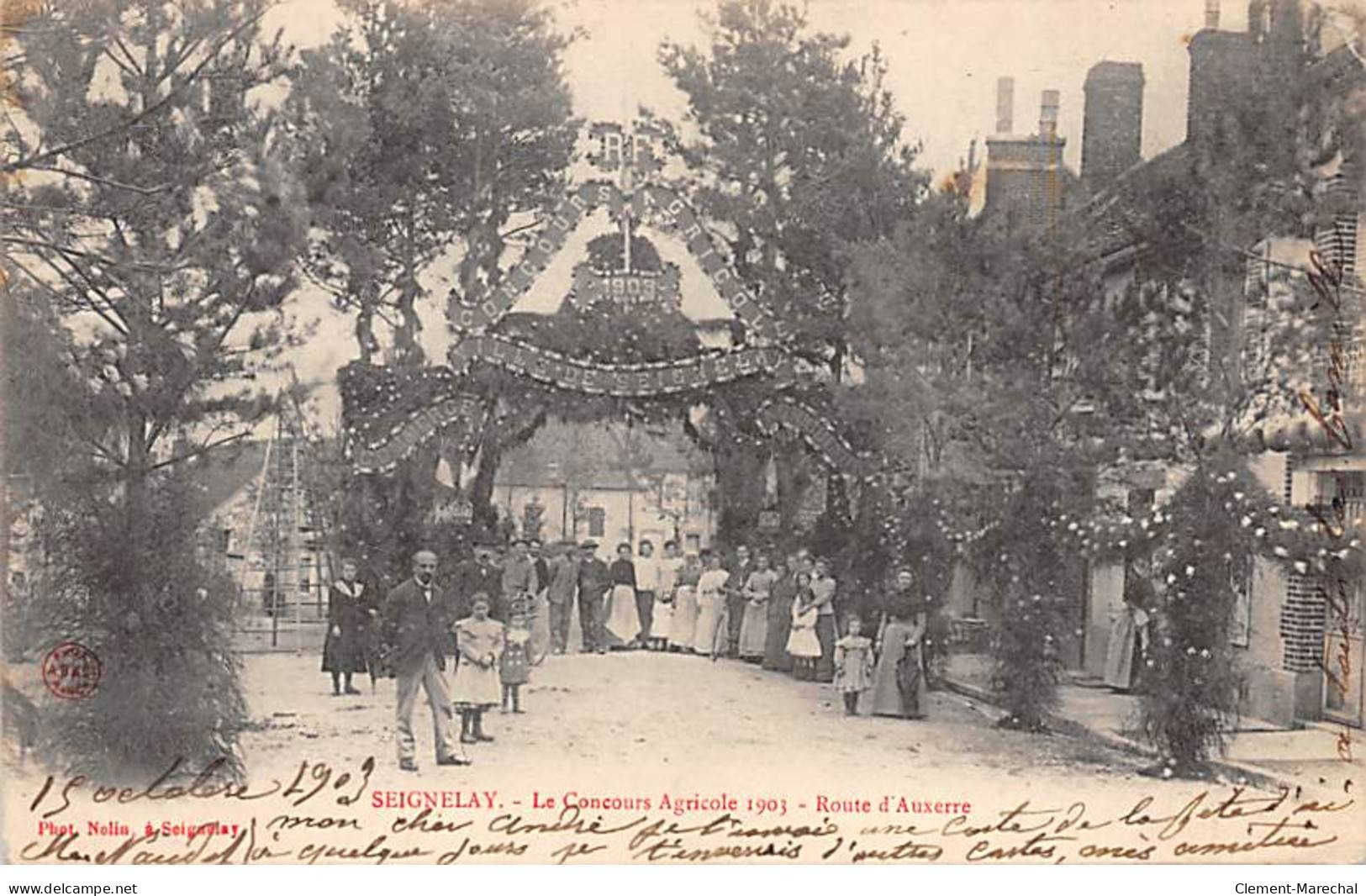 SEIGNELAY - Le Concours Agricole 1903 - Route D'Auxerre - Très Bon état - Seignelay