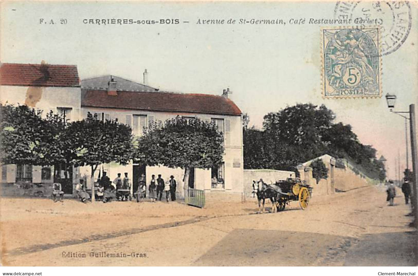 CARRIERES SOUS BOIS - Avenue De Saint Germain - Café Restaurant - Très Bon état - Carrières-sur-Seine