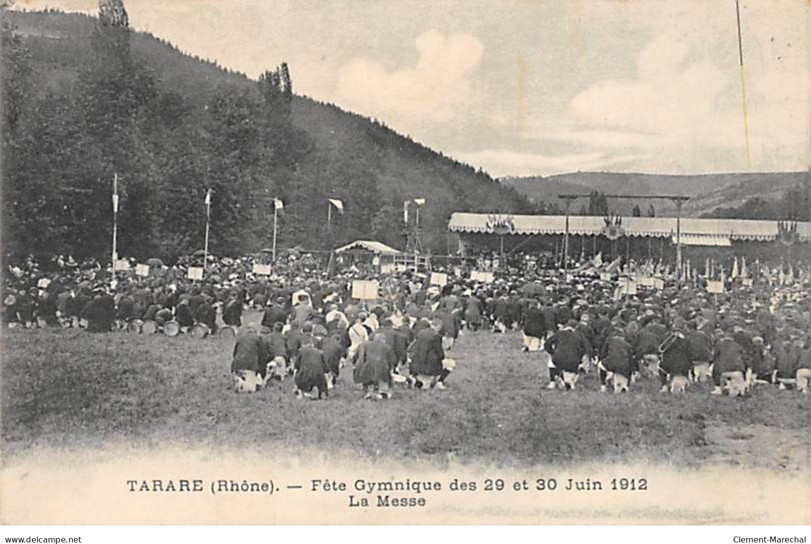 TARARE - Fête Gymnique De Juin 1912 - La Messe - Très Bon état - Tarare