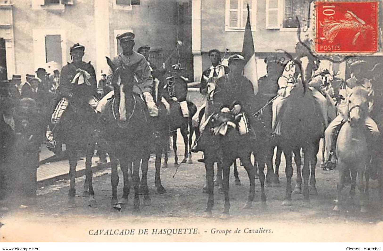 Cavalcade De HASQUETTE - Groupe De Cavaliers - état - Other & Unclassified