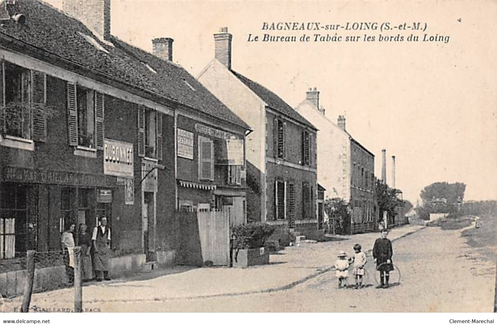 BAGNEAUX SUR LOING - Le Bureau De Tabac Sur Les Bords Du Loing - Très Bon état - Bagneaux Sur Loing