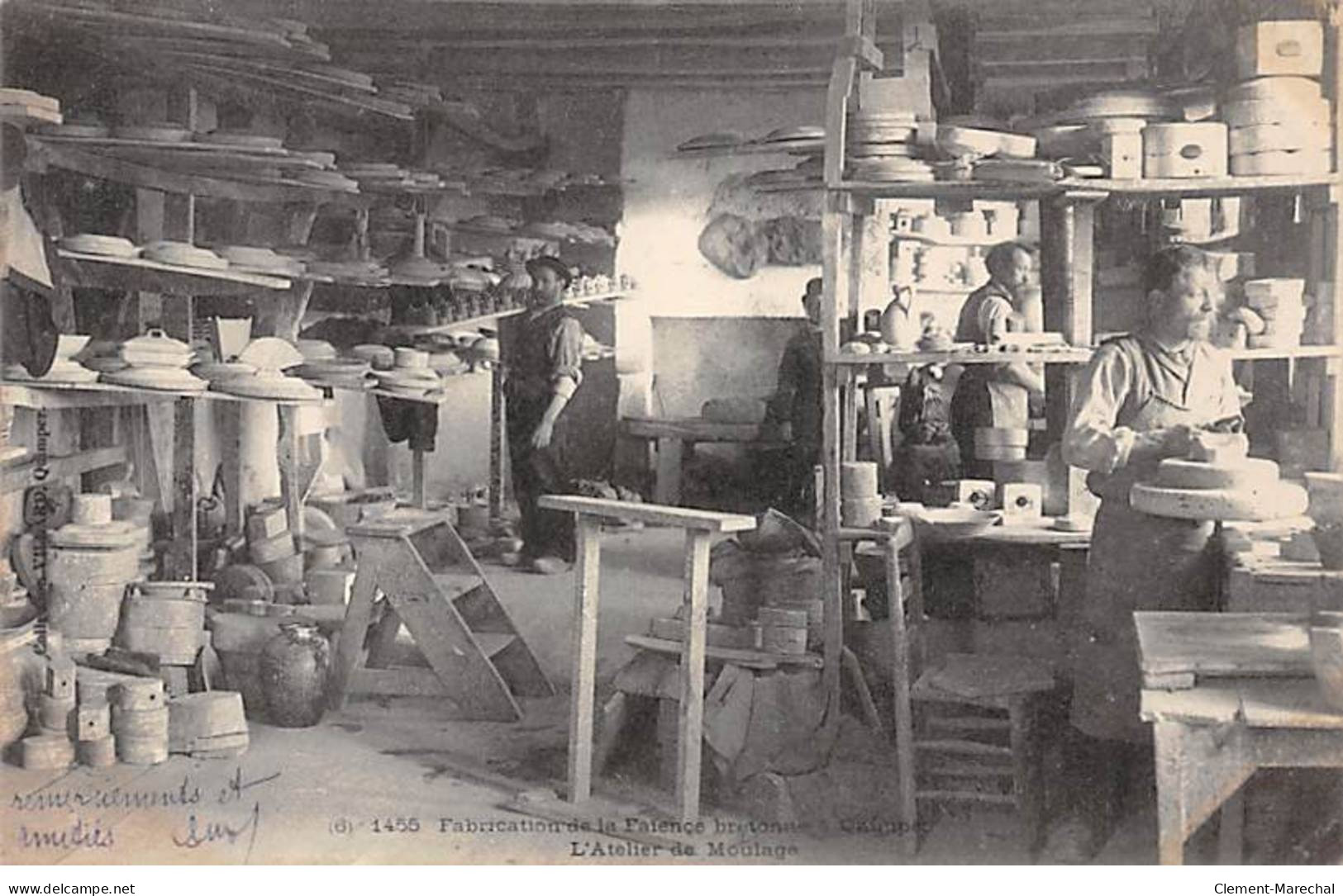 Fabrication De La Faïence Bretonne à QUIMPER - L'Atelier De Moulage - Très Bon état - Quimper