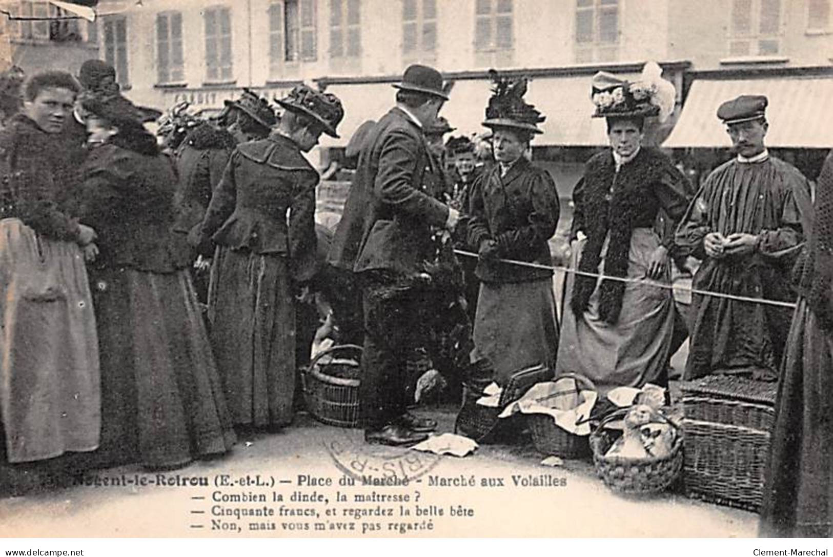 NOGENT LE ROTROU - Place Du Marché - Marché Aux Volailles - Très Bon état - Nogent Le Rotrou