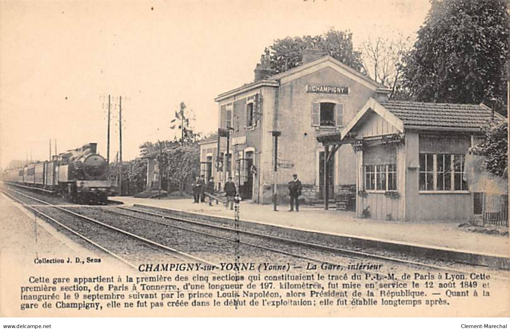 CHAMPIGNY SUR YONNE - La Gare, Intérieur - Très Bon état - Champigny