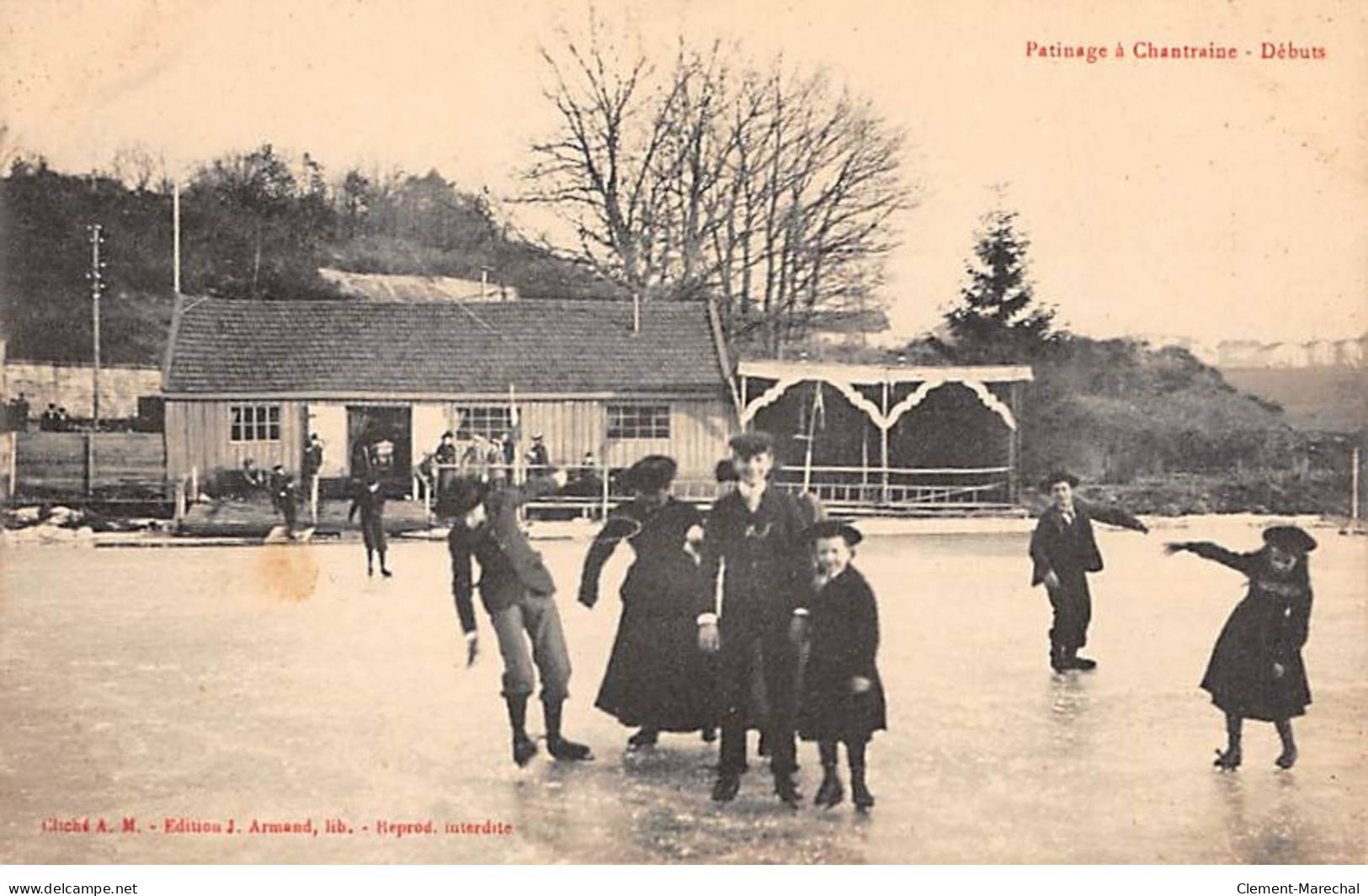 Patinage à CHANTRAINE - Débuts - Très Bon état - Chantraine