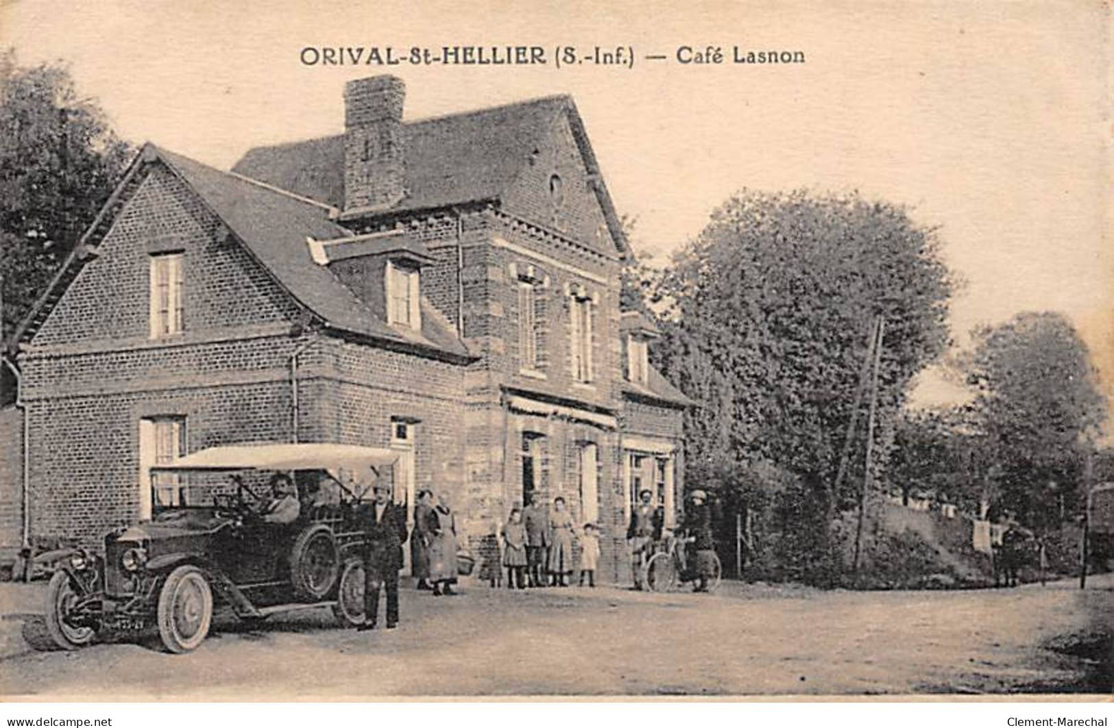ORIVAL SAINT HELLIER - Café Lasnon - Très Bon état - Other & Unclassified