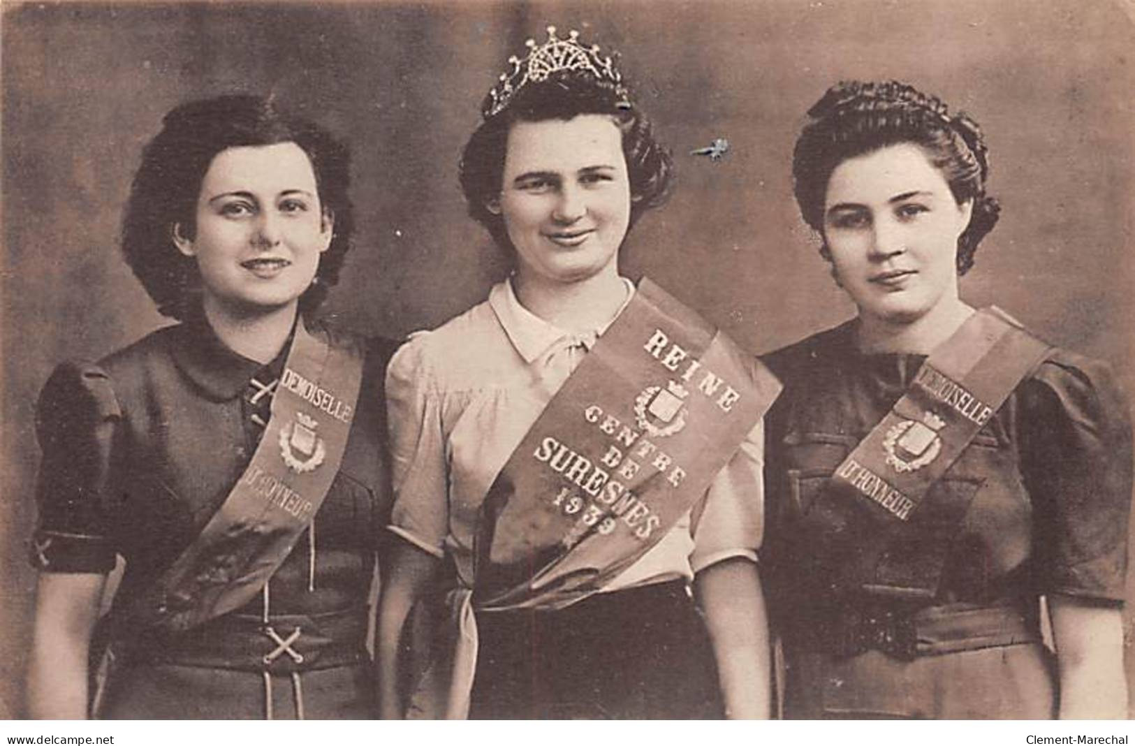 Comité Des Fêtes Du Centre De SURESNES - Juin 1939 - Reine Et Demoiselles D'Honneurs - Très Bon état - Suresnes