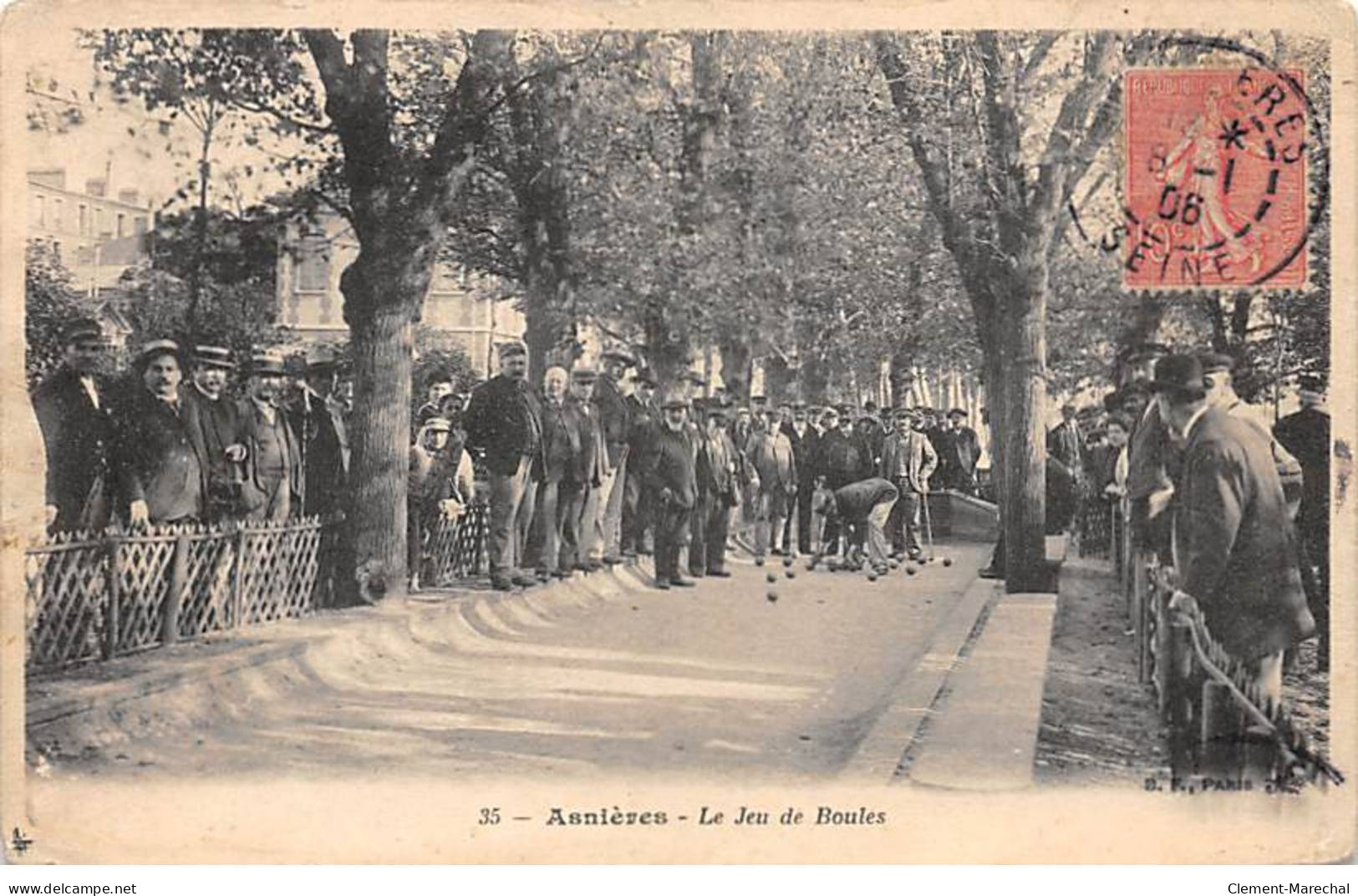 ASNIERES - Le Jeu De Boules - état - Asnieres Sur Seine