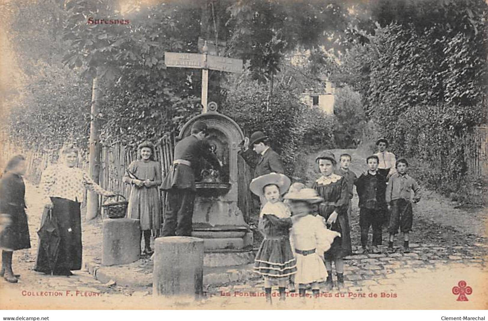 La Fontaine Du Tertree, Près Du Pont De Bois - F. Fleury - Très Bon état - Autres & Non Classés