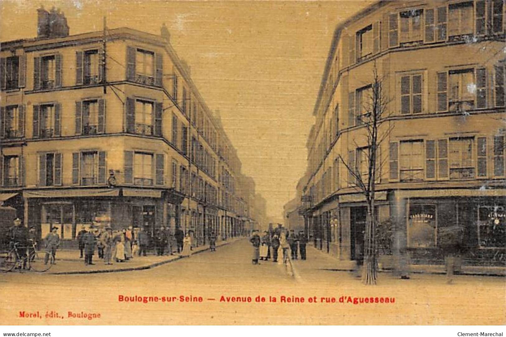 BOULOGNE SUR SEINE - Avenue De La Reine Et Rue D'Aguesseau - Très Bon état - Boulogne Billancourt