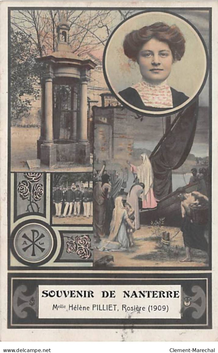 Souvenir De NANTERRE - Melle Hélène PILLIET, Rosière 1909 - Très Bon état - Nanterre