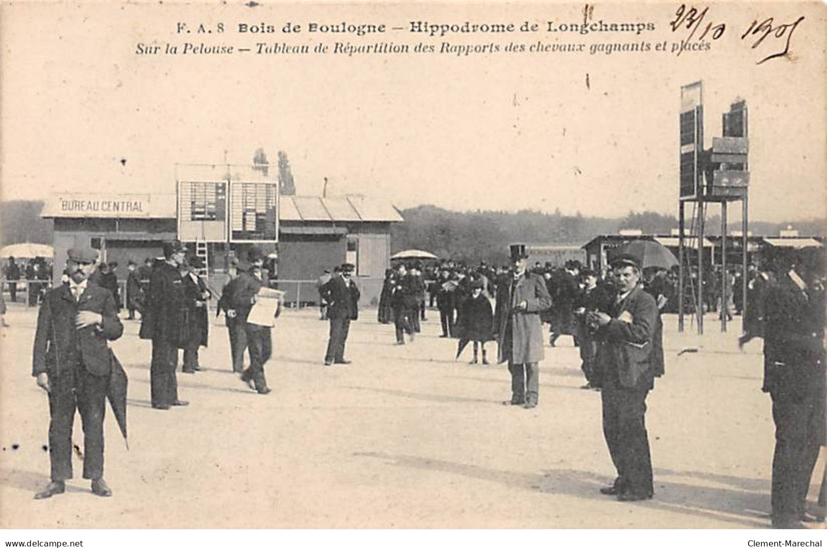 Bois De BOULOGNE - Hippodrome De Longchamps - Sur La Pelouse - Tableau De Répartition - Très Bon état - Boulogne Billancourt
