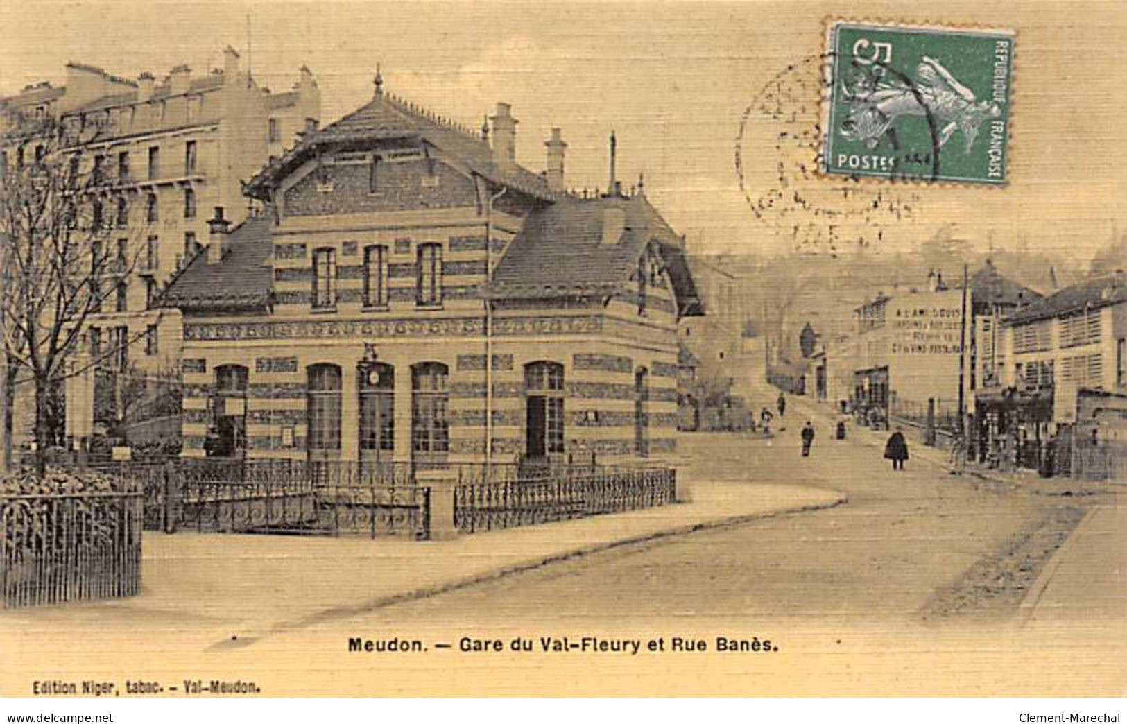 MEUDON - Gare Du Val Fleury Et Rue Banès - Très Bon état - Meudon