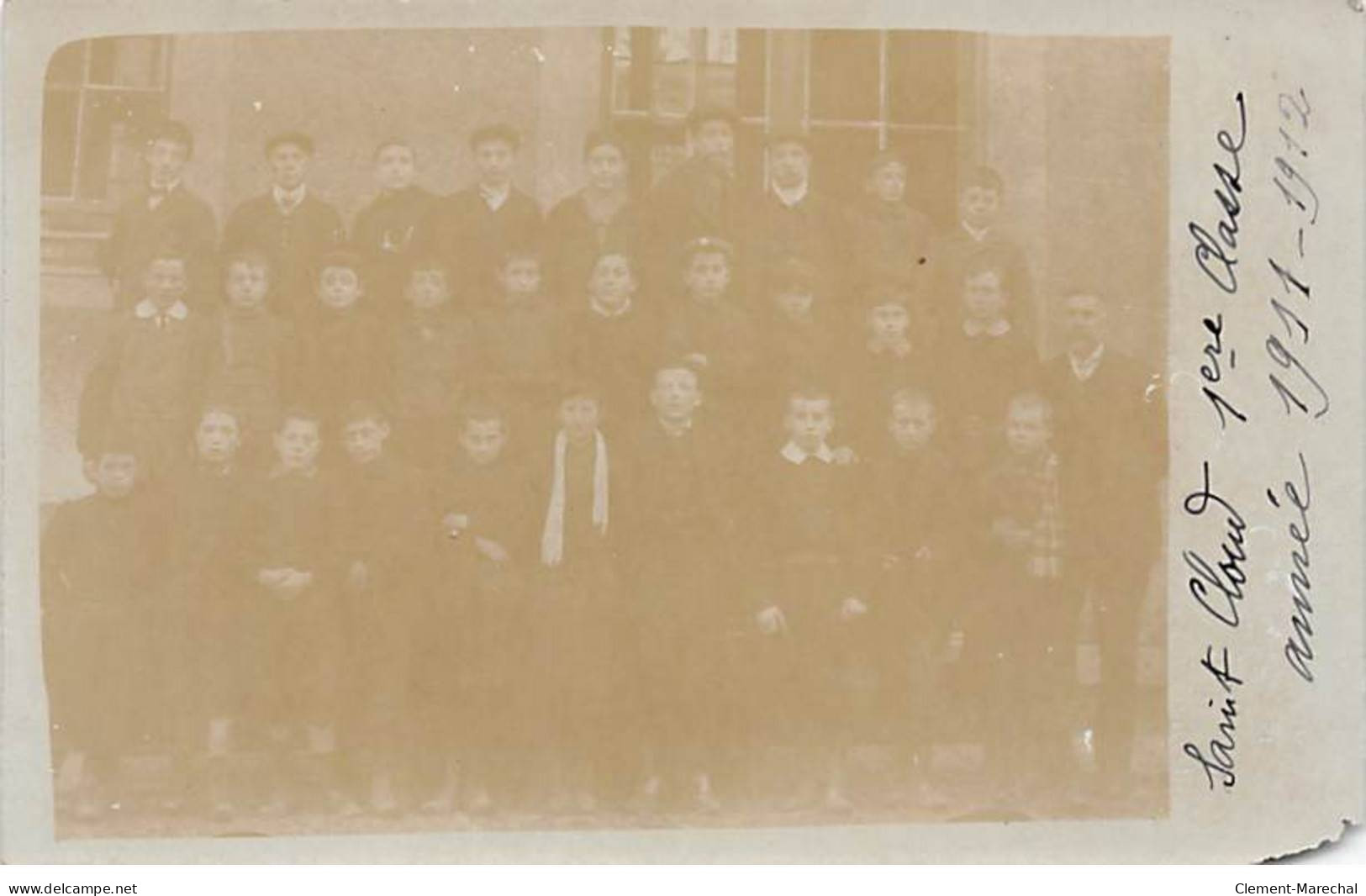 SAINT CLOUD - 1ère Classe , Année 1911 1912 - Carte Photo - état - Saint Cloud