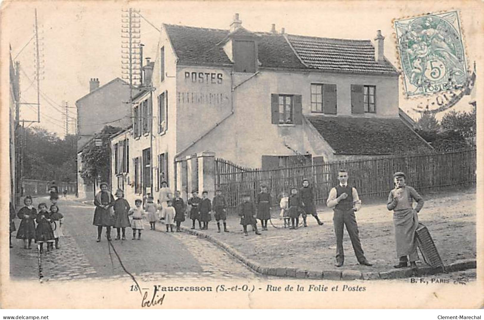 VAUCRESSON - Rue De La Folie Et Postes - état - Vaucresson