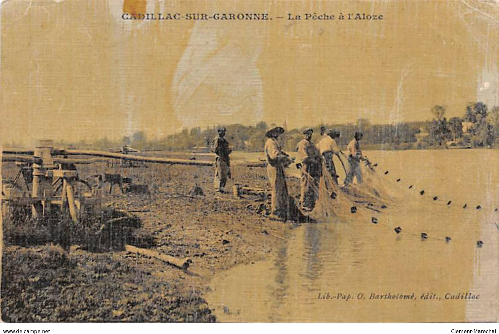 CADILLAC SUR GARONNE - La Pêche à L'Aloze - état - Cadillac