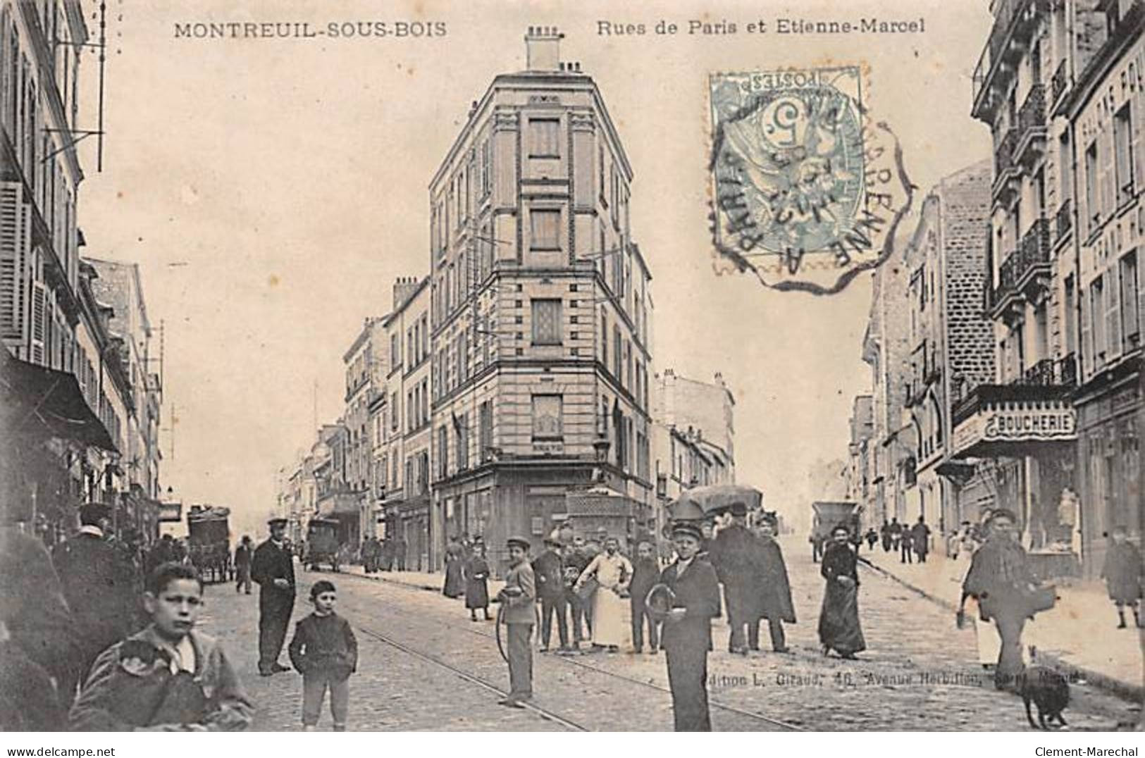 MONTREUIL SOUS BOIS - Rues De Paris Et Etienne Marcel - Très Bon état - Montreuil