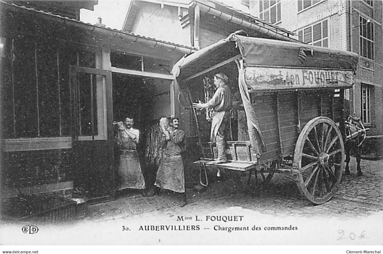 AUBERVILLIERS - Maison L. FOUQUET - Chargement Des Commandes - Très Bon état - Aubervilliers