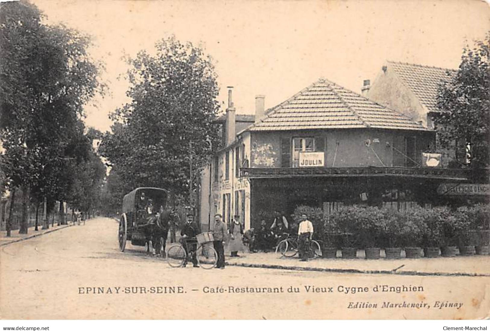 EPINAY SUR SEINE - Café Restaurant Du Vieux Cygnes D'Enghien - état - Altri & Non Classificati