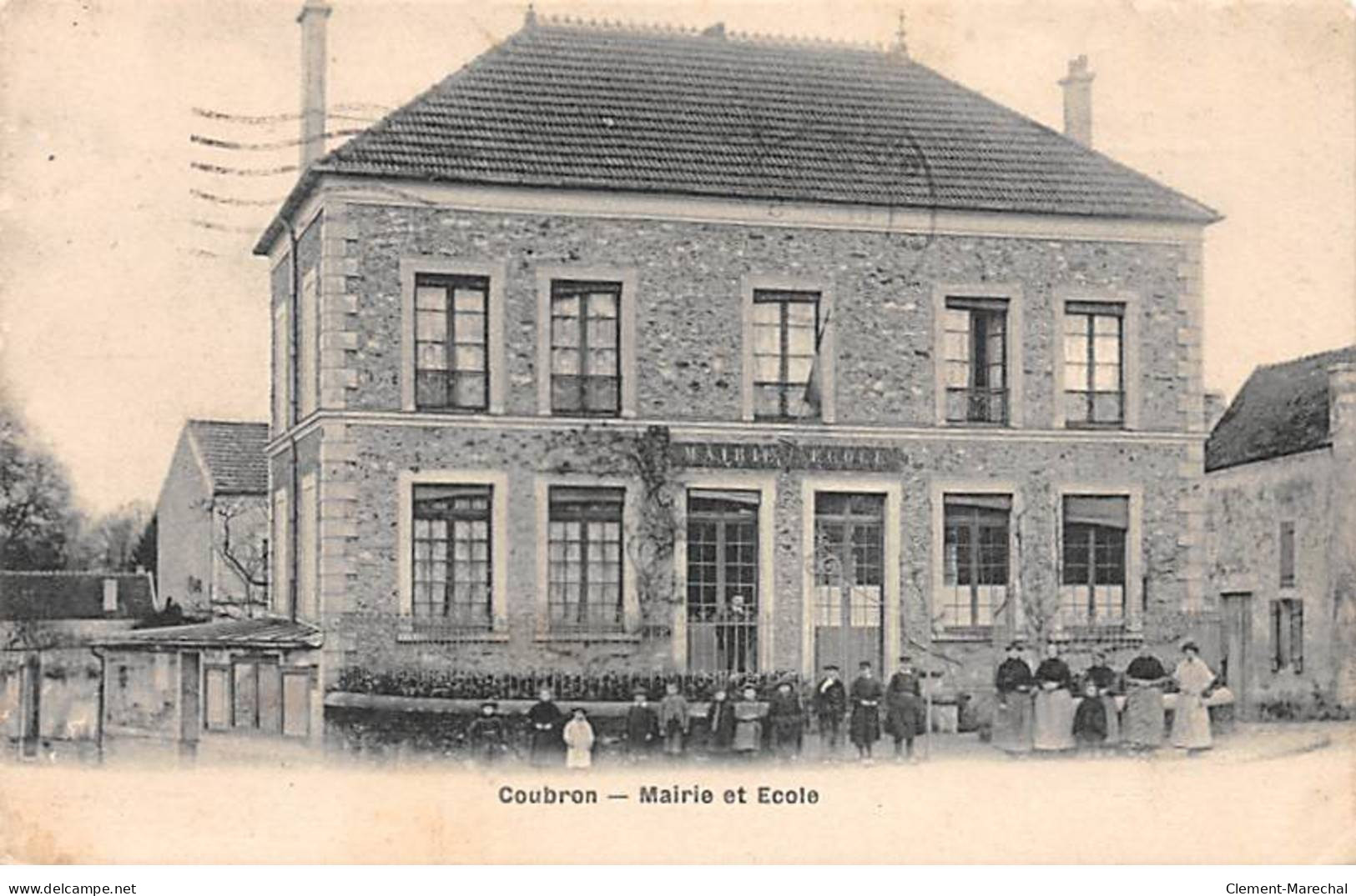 COUBRON - Mairie Et Ecole - état - Autres & Non Classés