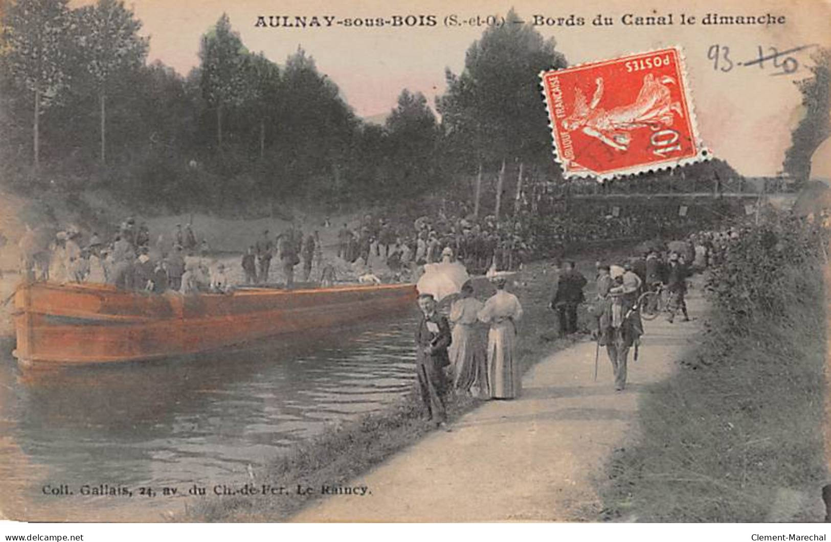 AULNAY SOUS BOIS - Bords Du Canal Le Dimanche - Très Bon état - Aulnay Sous Bois