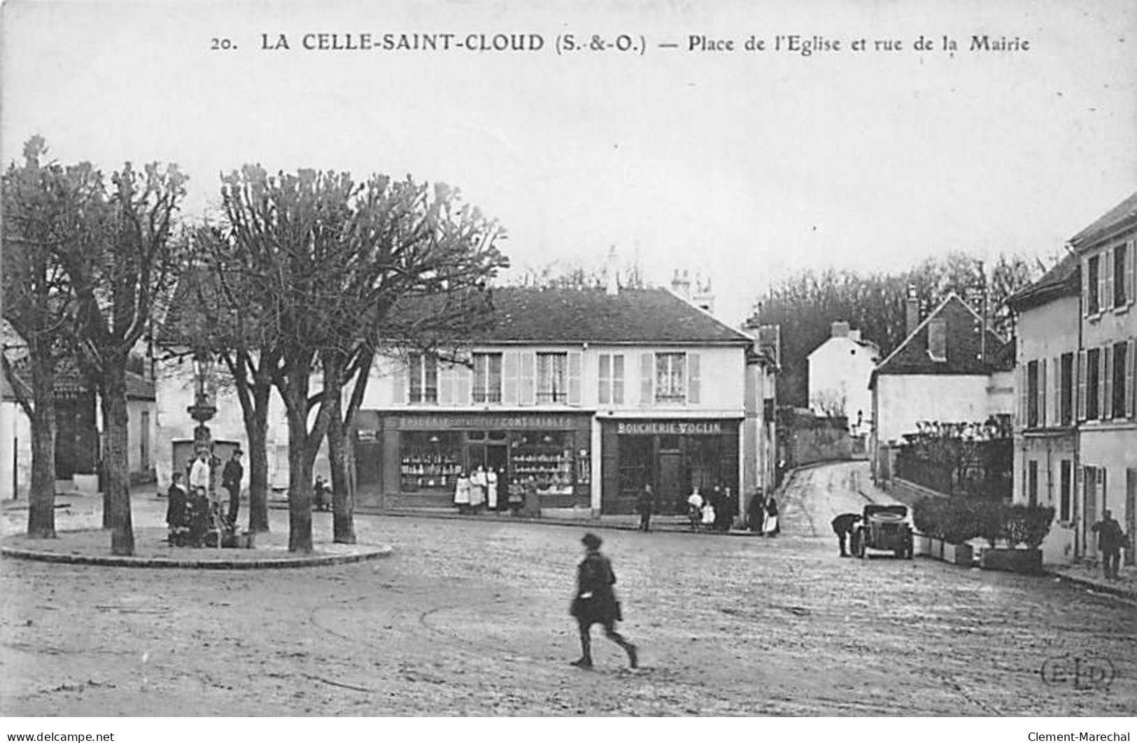 LA CELLE SAINT CLOUD - Place De L'Eglise Et Rue De La Mairie - Très Bon état - La Celle Saint Cloud