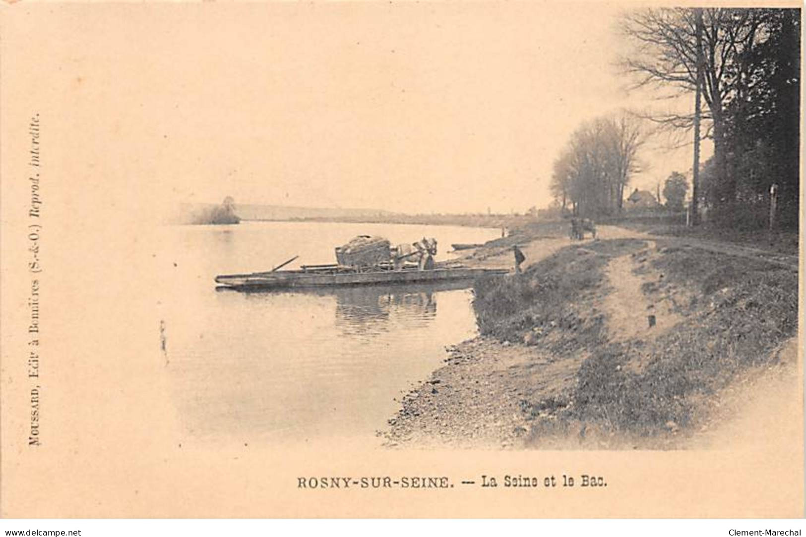 ROSNY SUR SEINE - La Seine Et Le Bac - Très Bon état - Rosny Sur Seine