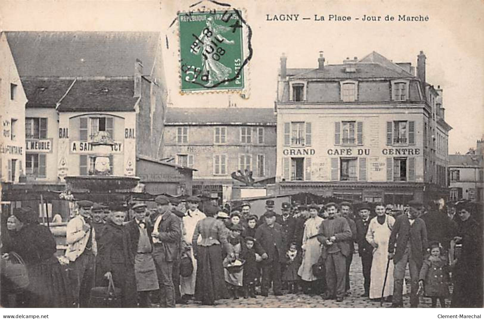 LAGNY - La Place - Jour De Marché - Très Bon état - Autres & Non Classés