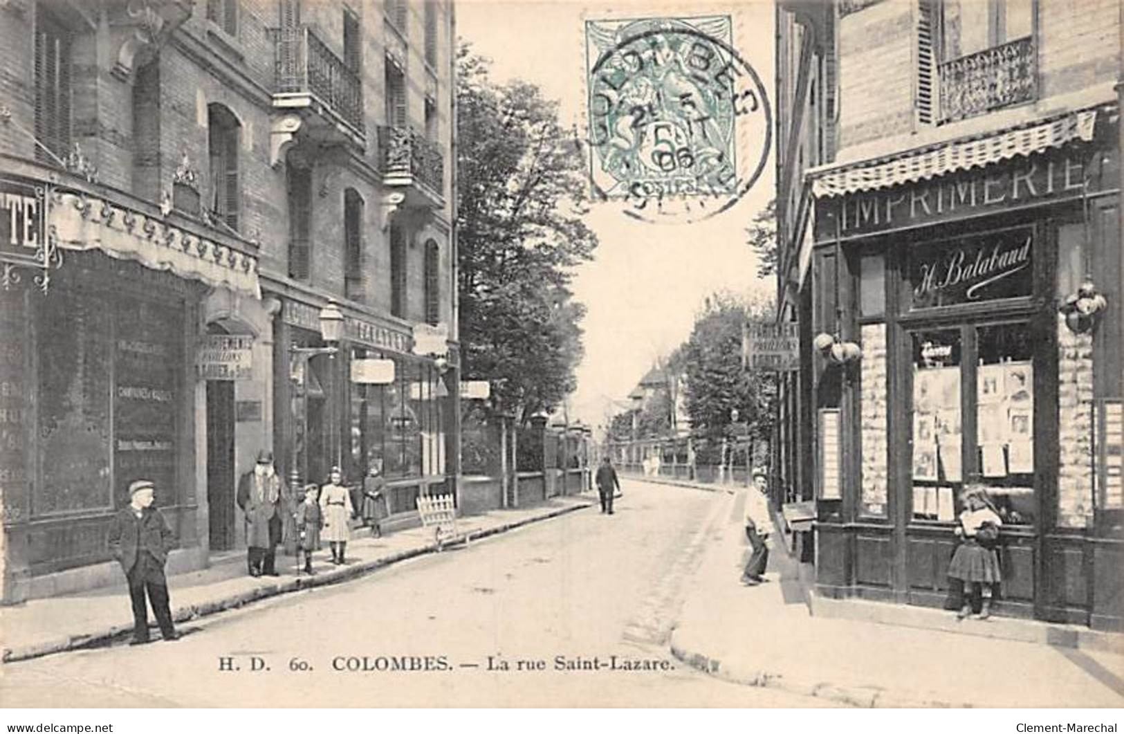 COLOMBES - La Rue Saint Lazare - état - Colombes