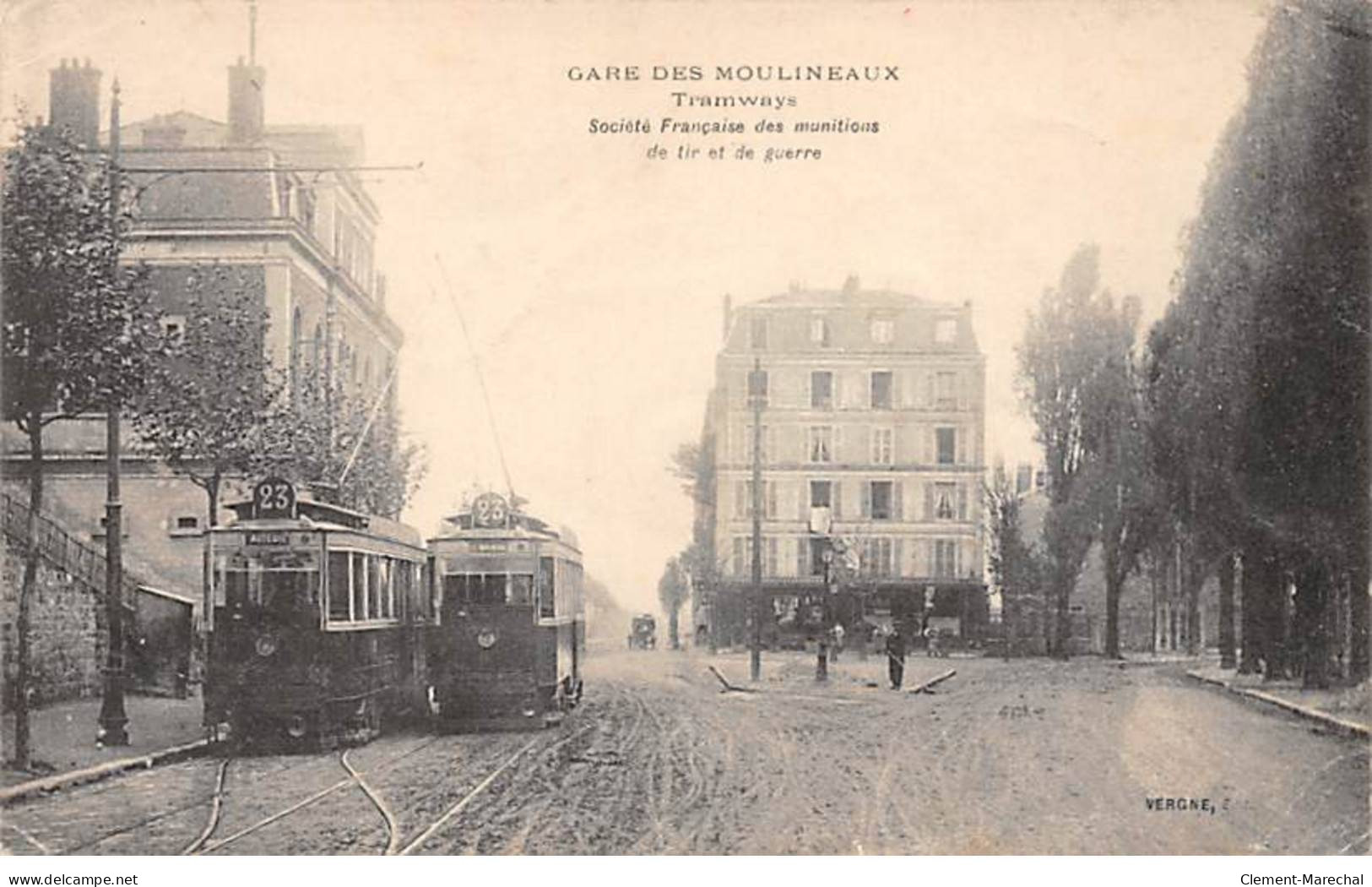 Gare Des MOULINEAUX - Tramways - Société Française Des Munitions De Tir Et De Guerre - état - Issy Les Moulineaux