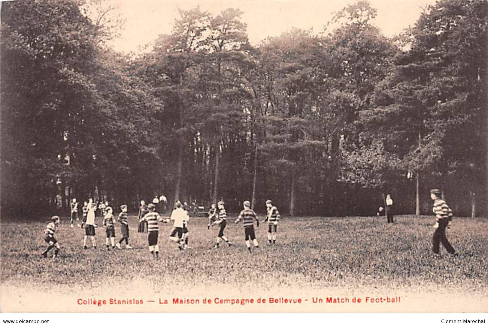 Collège Stanislas - La Maison De Campagne De BELLEVUE - Un Match De Football - Très Bon état - Other & Unclassified