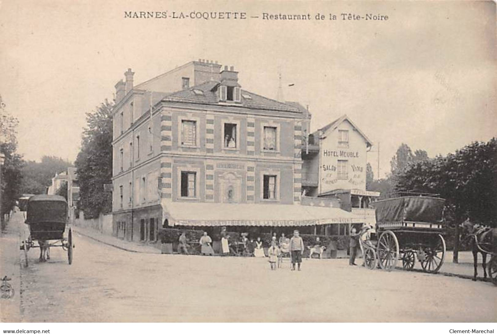 MARNES LA COQUETTE - Restaurant De La Tête Noire - Très Bon état - Otros & Sin Clasificación