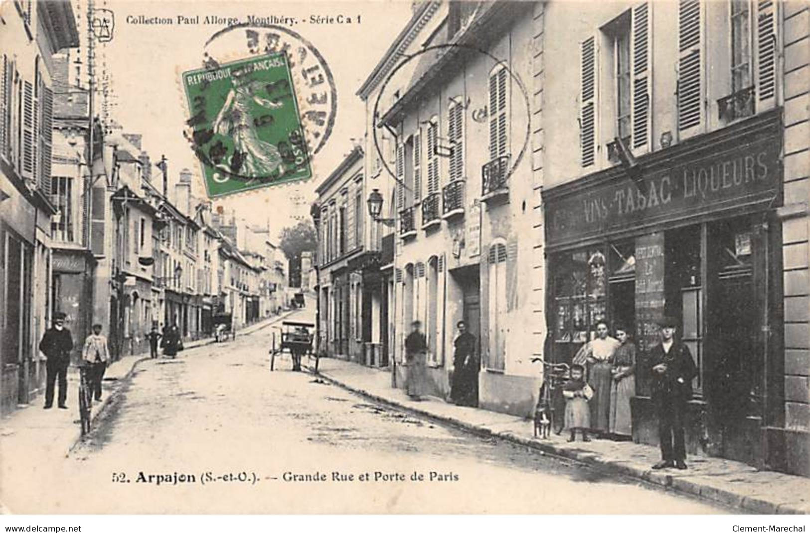 ARPAJON - Grande Rue Et Porte De Paris - Très Bon état - Arpajon